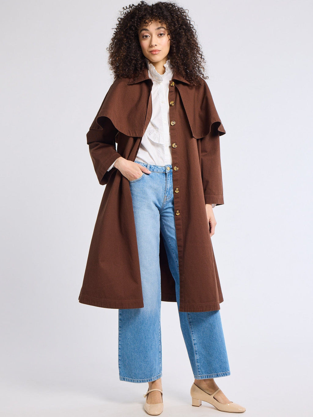 Alina Coat in Chocolate