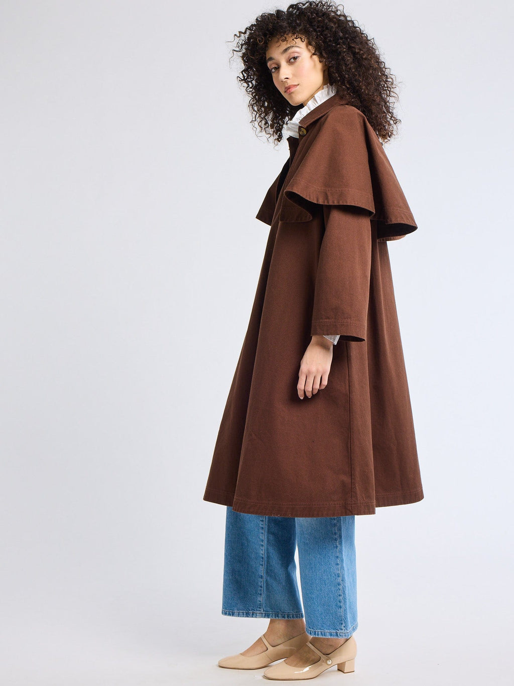 Alina Coat in Chocolate